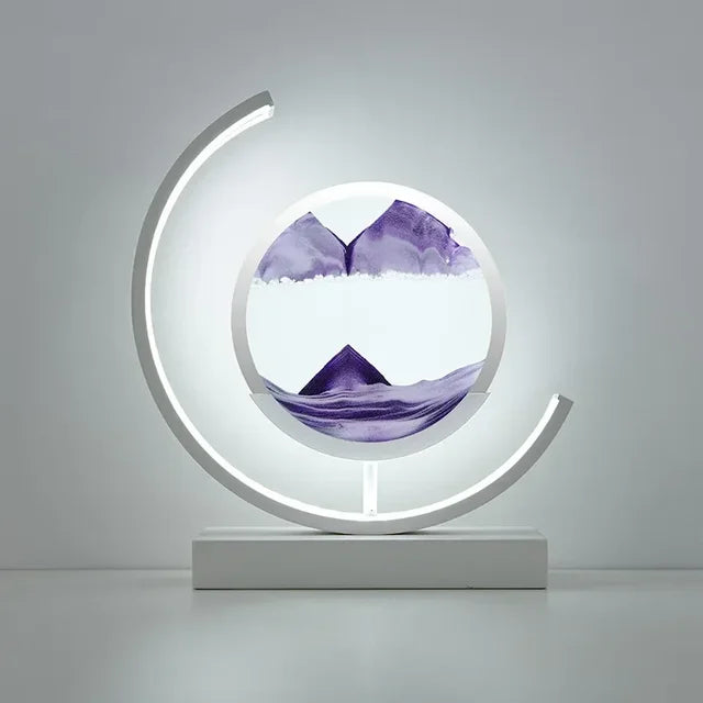 MAGICZNA LAMPA LED Z PIASKIEM