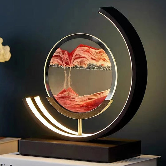 MAGICZNA LAMPA LED Z PIASKIEM