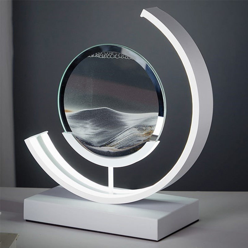 MAGICZNA LAMPA LED Z PIASKIEM