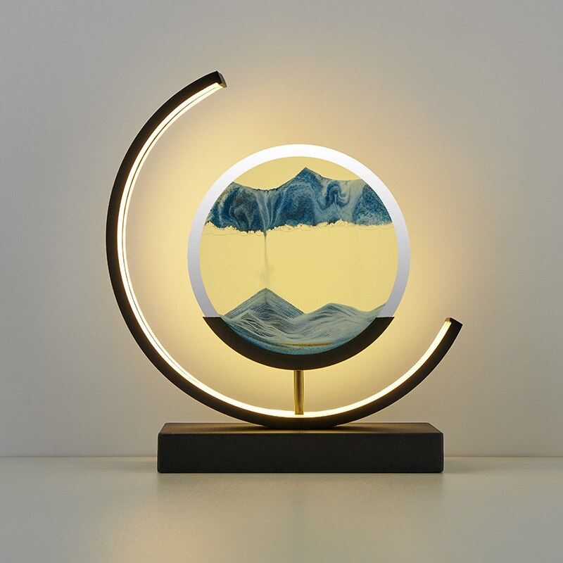 MAGICZNA LAMPA LED Z PIASKIEM