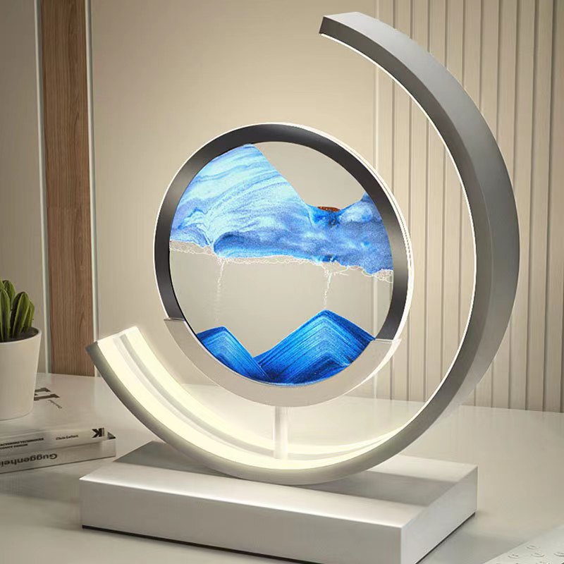MAGICZNA LAMPA LED Z PIASKIEM