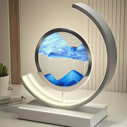 MAGICZNA LAMPA LED Z PIASKIEM