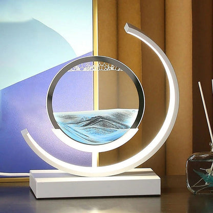 MAGICZNA LAMPA LED Z PIASKIEM