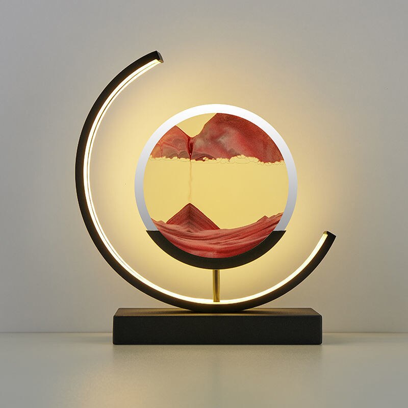 MAGICZNA LAMPA LED Z PIASKIEM